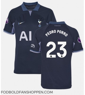 Tottenham Hotspur Pedro Porro #23 Udebanetrøje 2023-24 Kortærmet